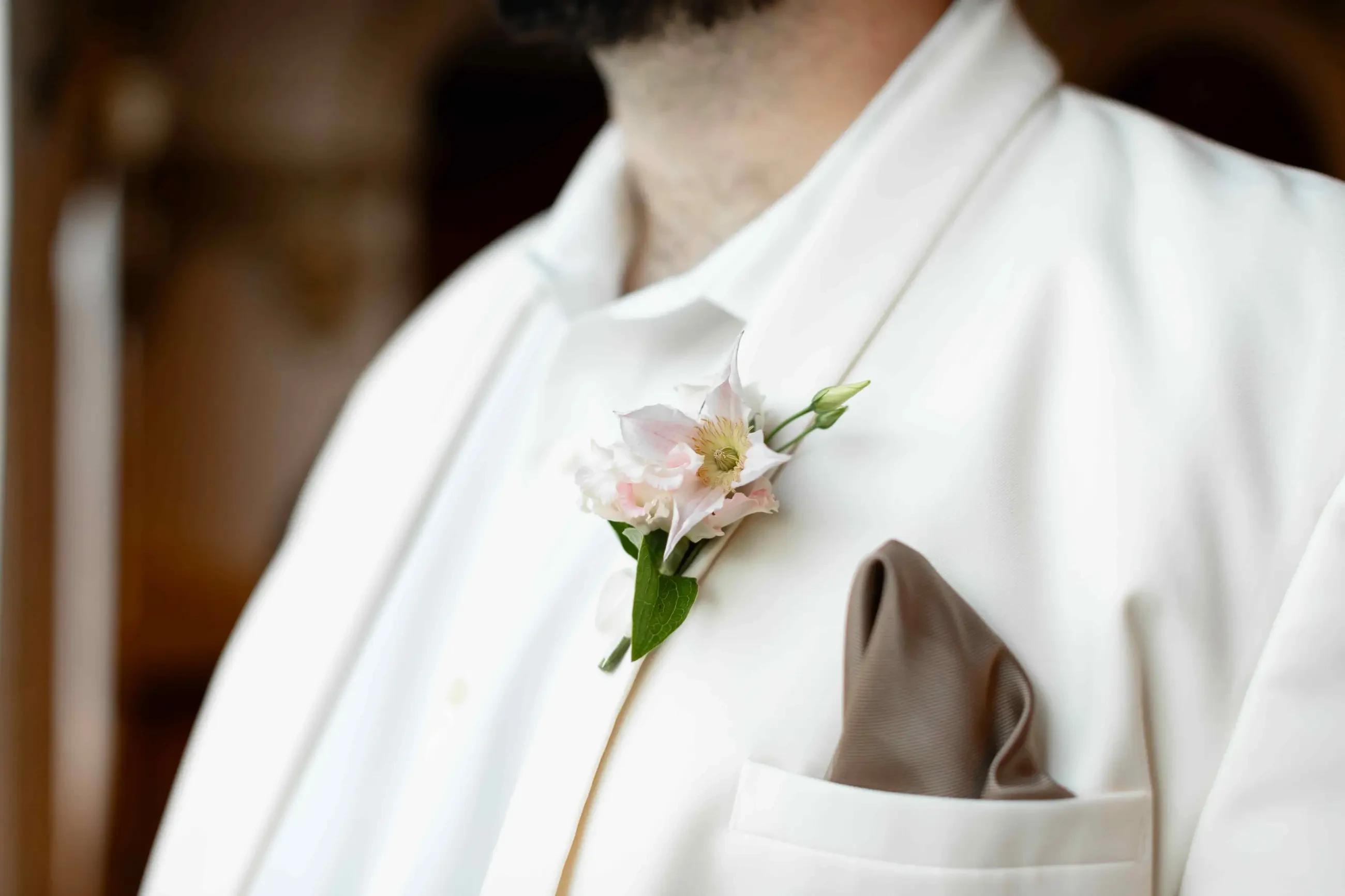 white suit close up photo